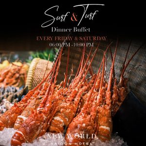 New World Saigon - Buffet Tối Hải Sản, Tôm Hùm - Gồm Nước Uống
