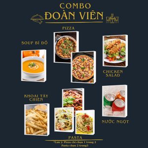 Buzza Pizza - Combo Đoàn Viên Pizza + Pasta Tự Chọn Cho 4 Người