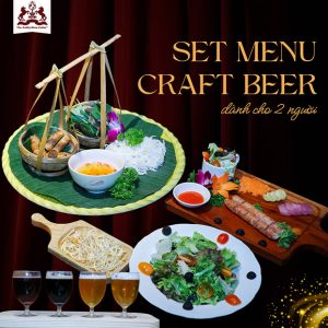 Hầm Rượu Aum Wincellar - Set Menu Craft Beer/ Rượu Vang Cho 2 Người