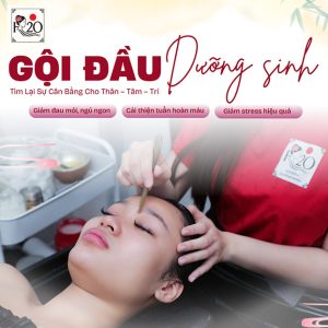 H2O - Gội Đầu Dưỡng Sinh + Massage Đầu, Cổ, Vai, Gáy