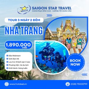 Tour Nha Trang 3N2Đ - Đảo Robinson - Vịnh San Hô