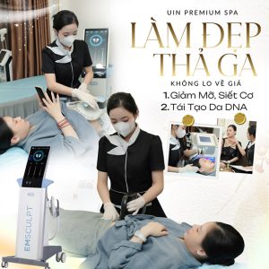 Uin Premium Spa - Giảm Mỡ, Siết Cơ, Định Hình Vóc Dáng/ Tái Tạo Da DNA Cá Hồi Luxury