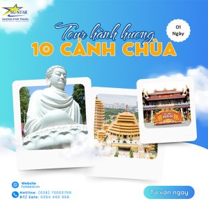Tour Hành Hương Vũng Tàu 1 Ngày Viếng 10 Cảnh Chùa