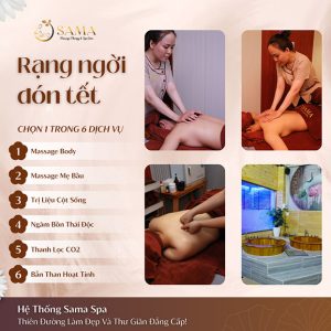 Sama Spa - Massage Body/ Mẹ Bầu/ Trị Liệu Cột Sống 150'