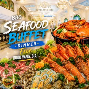 Hotel Majestic SG - Buffet Hải Sản Tôm Hùm Tươi + Rượu Vang, Bia
