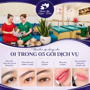 Thẩm Mỹ Ngọc Tiên - Điêu Khắc/ Phun Chân Mày/ Mí/ Môi/ Xóa Xăm