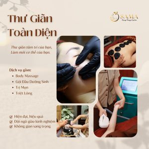 Sama Spa - Massage Body + Ngâm Chân/ Gội Đầu Dưỡng Sinh/ Trị Mụn